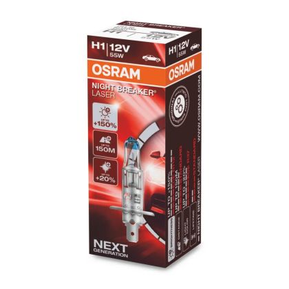 BEC OSRAM NIHGT BREAKER SILVER H1 12V/55W +100% , BLISTER 1