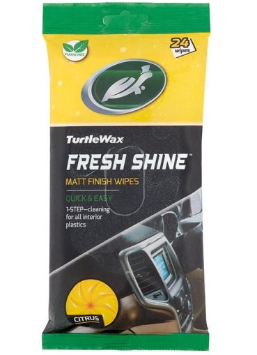 Servetelele umede pentru bord TURTLE WAX FG0012, 25 bucati, efect mat, aroma de citrice