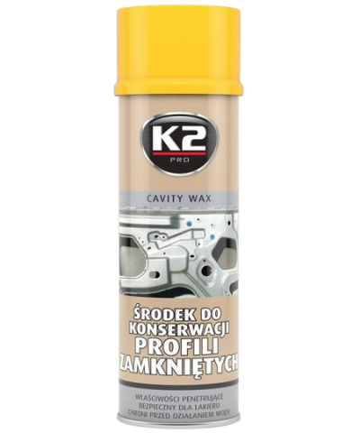 Spray cu ceara pentru conservare caroserii K2 CAVITY WAX L330, 500 ml