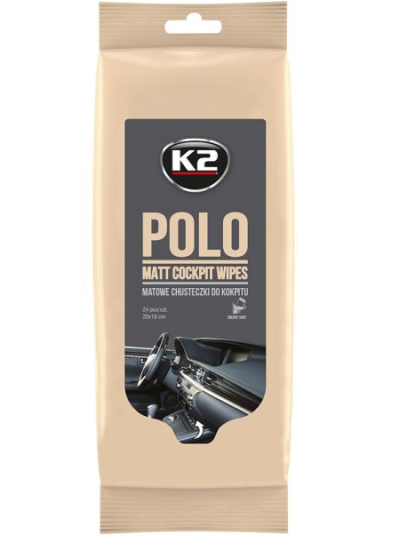 Set 25 servetele umede pentru curatare bord K2 POLO Matt Cockpit K425, aspect mat