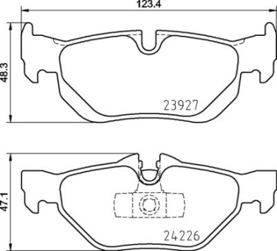 Placute frana BREMBO P06105